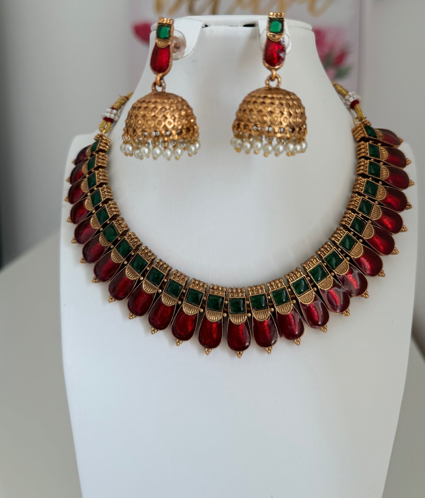 Necklace set with Jhumka