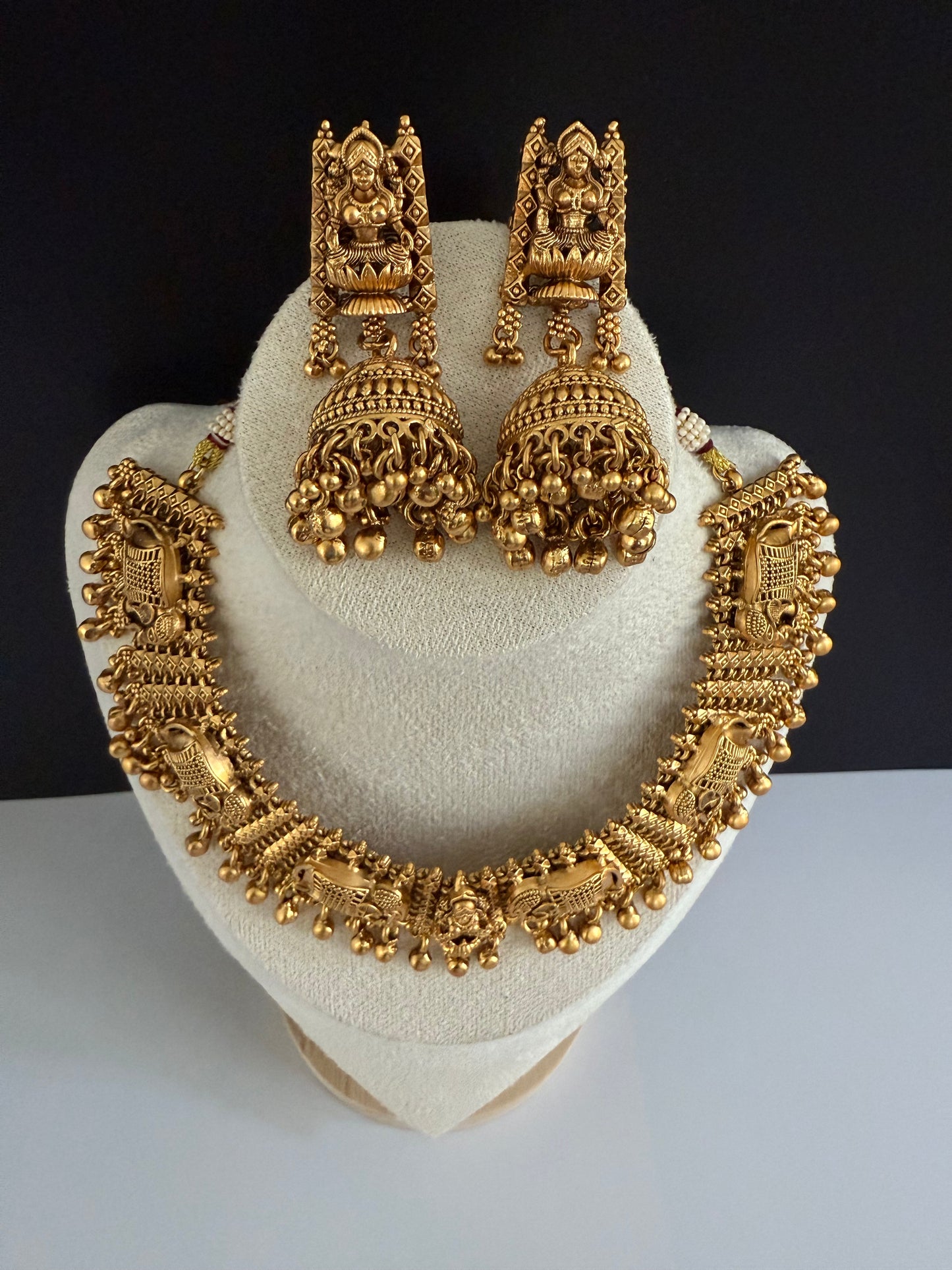 Elephant and Lakshmi NS with Jhumka