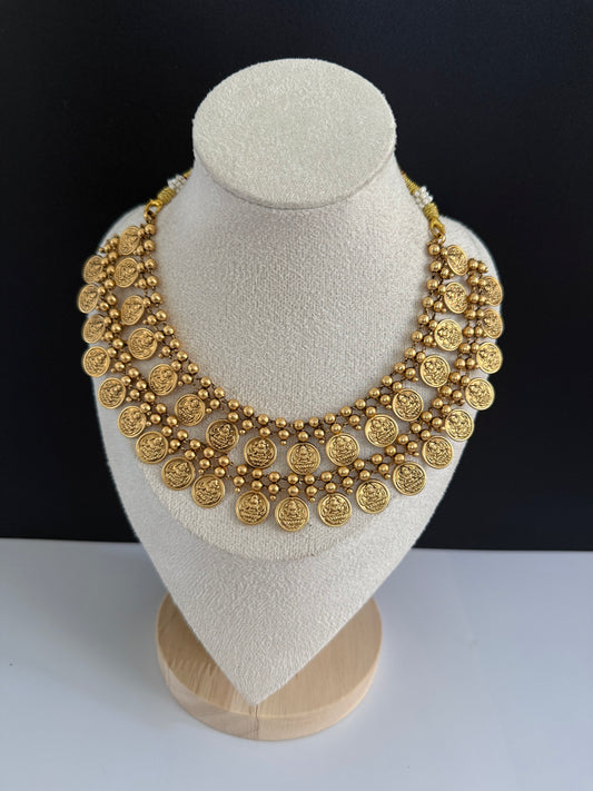 Double Layered Coin set With Jhumka