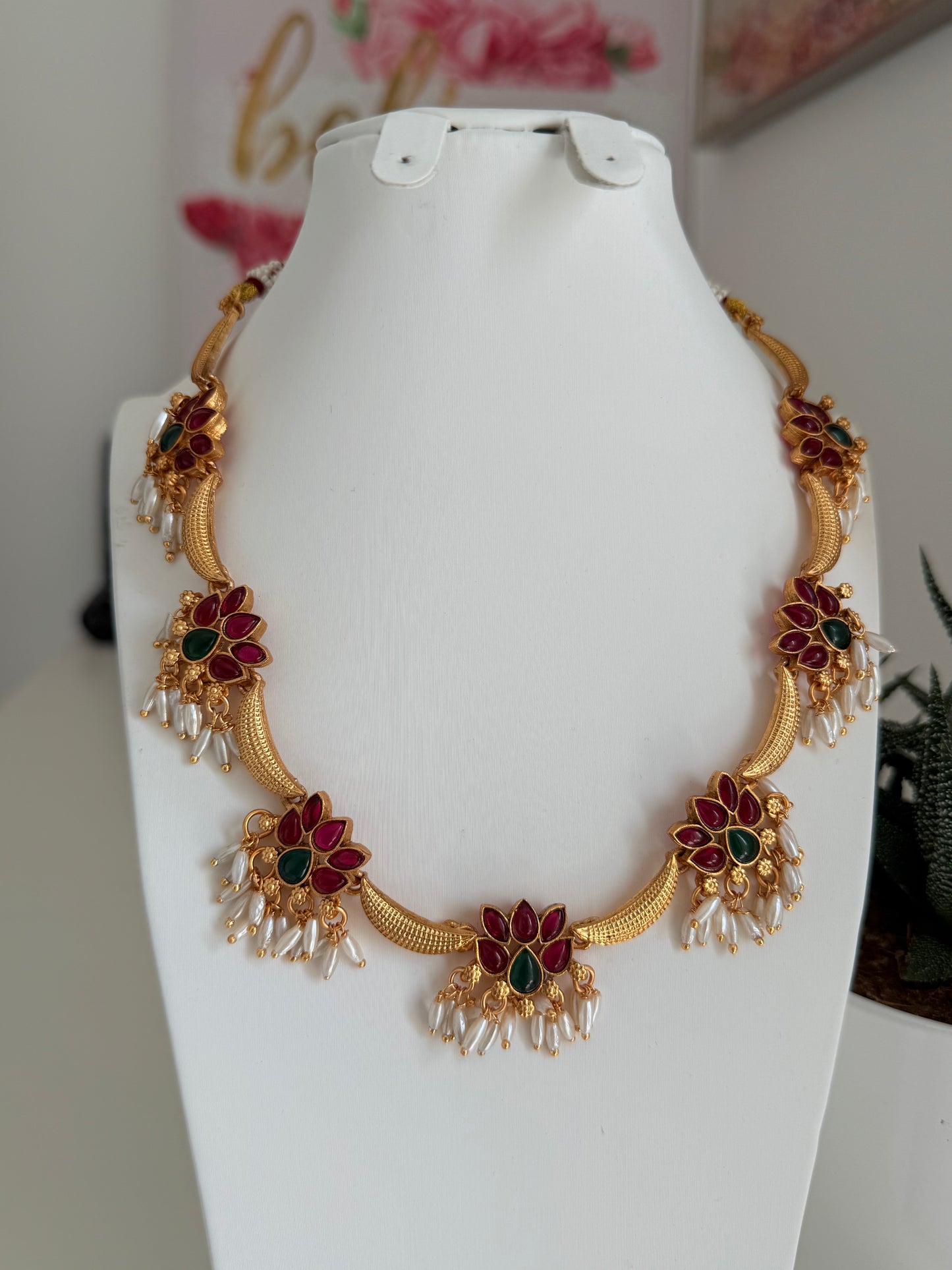 Party wear NS with Earrings and pearl detailing