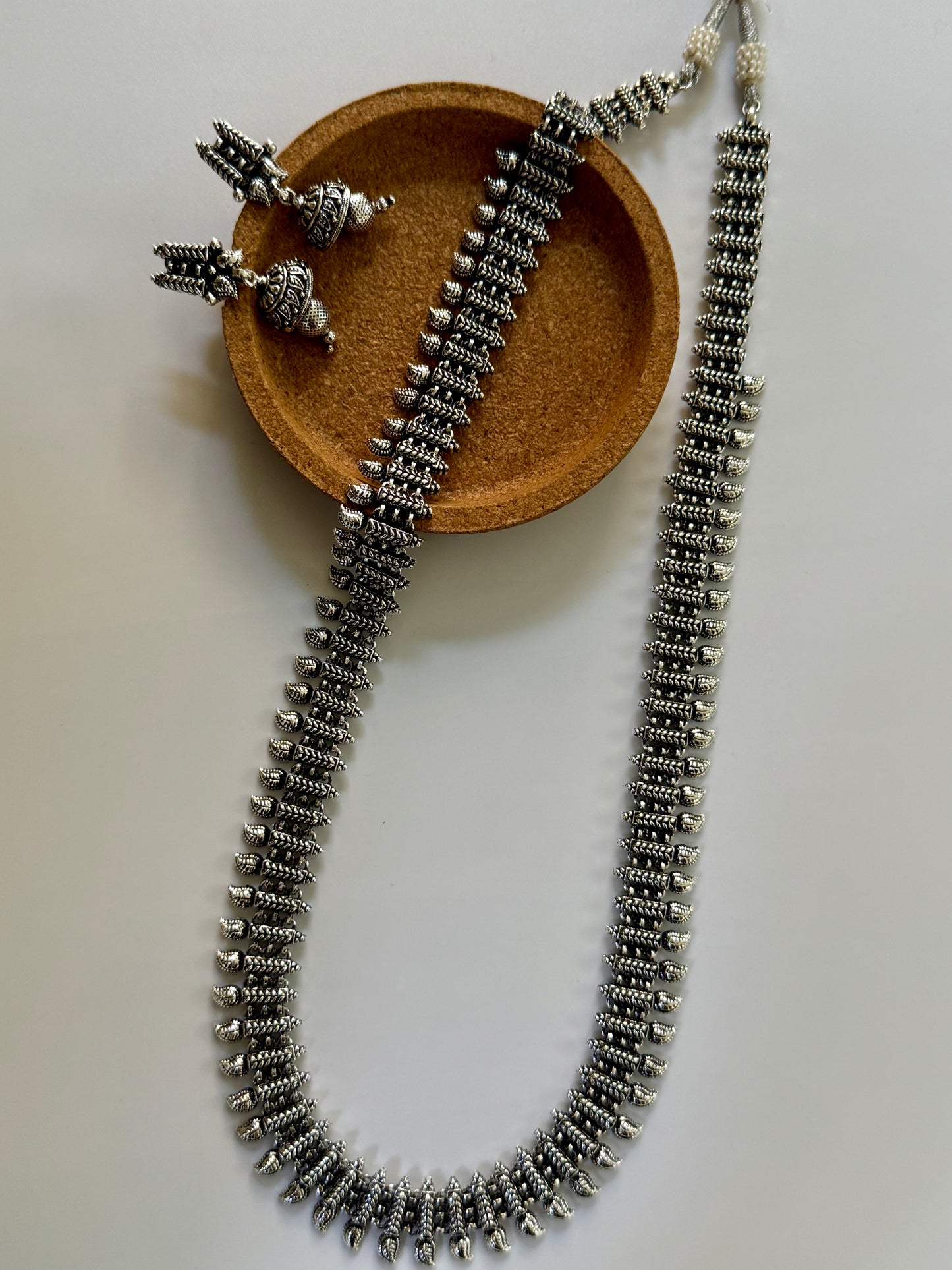 Long Oxidised Necklace set