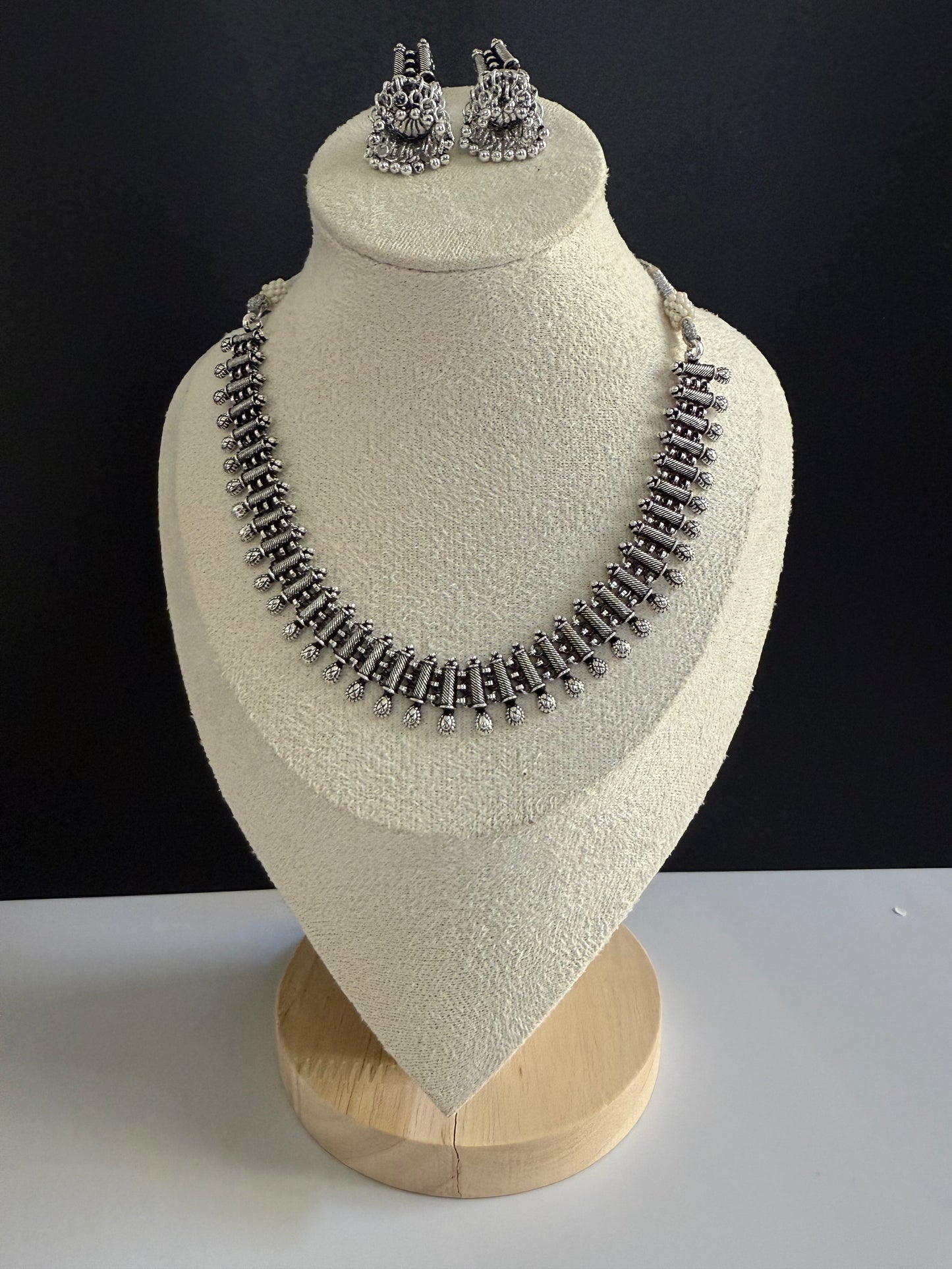 Oxidised NS with small Jhumka