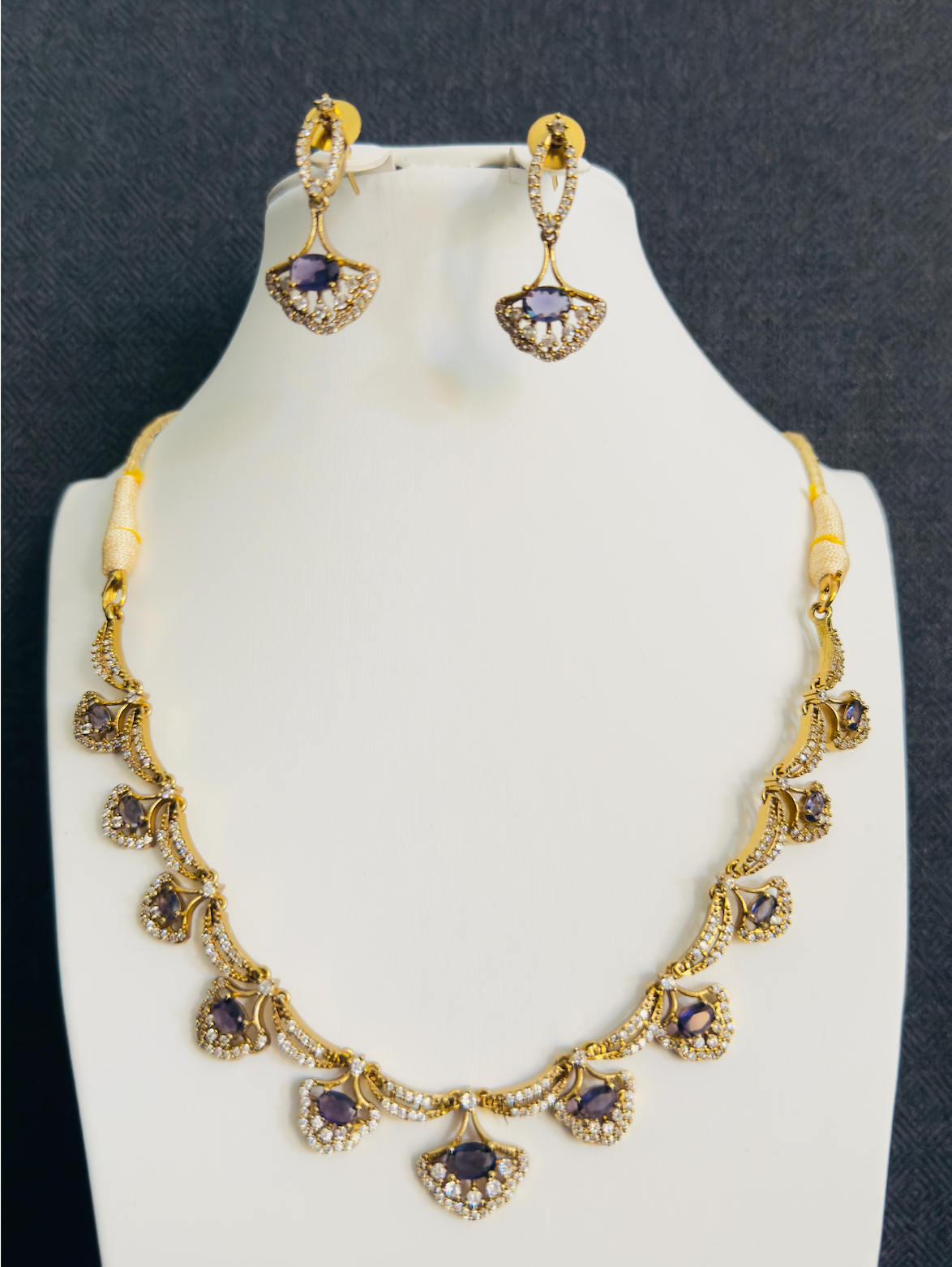 Simple  Partywear Necklace set with Earring